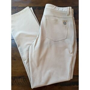 FootJoy Pants Mens 33x34 Beige Athletic Fit Stretch Performance Golf Chino Twill